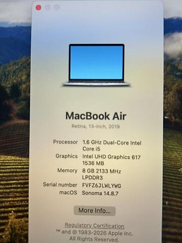 макбук эйр: Для учебы, Б/у, Intel Core i5, ОЗУ, RAM: 8 ГБ — 2