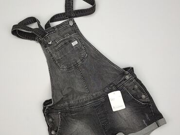 primark szerokie spodnie: Anti Blue, Dungarees for women, size S (EU 36)