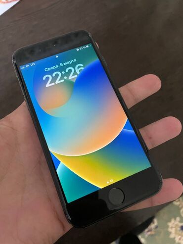 телефон fly с большим аккумулятором: IPhone 8, Б/у, 64 ГБ, Jet Black, Защитное стекло, Чехол, 75 %