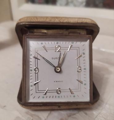 saat casio: EUROPA səyahət saatı –1950 çi il mexaniki, qutu tipli model - Brend — 2