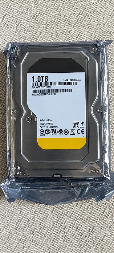 1 террабайт: Накопитель для ПК, Новый, HDD, 1 ТБ — 1
