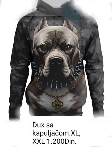 zimske kozne jakne sa krznom: Duks, 2XL (EU 56), L (EU 52), XL (EU 54), bоја - Šareno, Sa kapuljačom