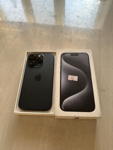посудомоечная машина для кафе бу: IPhone 15 Pro, Колдонулган, 256 ГБ, Blue Titanium, Заряддоочу түзүлүш, Коргоочу айнек, Каптама, 90 %