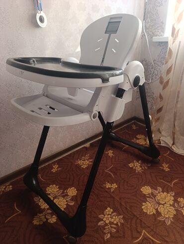 стулья для салонов красоты: Стульчик для кормления, Б/у, Peg perego, Пластик, Трансформер, цвет - Белый, Самовывоз