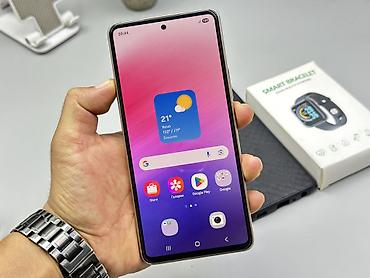 Уюлдук телефондор жана аксессуарлар: Samsung Galaxy A53 5G, Колдонулган, 128 ГБ, түсү - Алтын, 2 SIM — 3