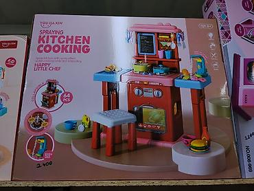 детский кухонный набор: Детская игрушечная кухня YouJiaXin “Spraying Kitchen Cooking” (Happy — 1