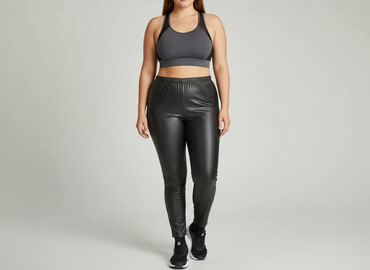 legginsy z wysokim stanem plus size: Leggings Sports for women, size 4XL