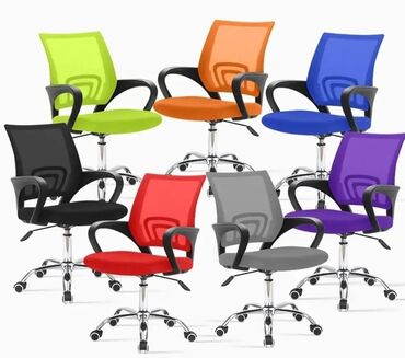 Ofis və oyun kresloları: Yeni, Təkərli, Qolları tənzimlənmir, Parça — 2