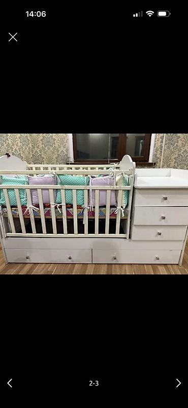 4 mom: Детская кровать-трансформер с комодом и пеленальным столиком. - Цвет — 2