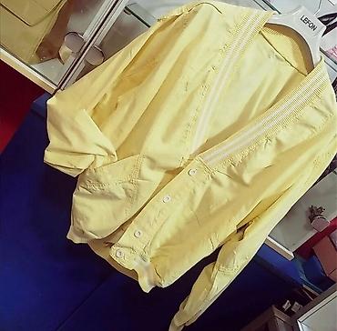jagger monton: Ženska lagana jakna u svetlo žutoj boji - Kroj: bomber/sweat stil sa — 2