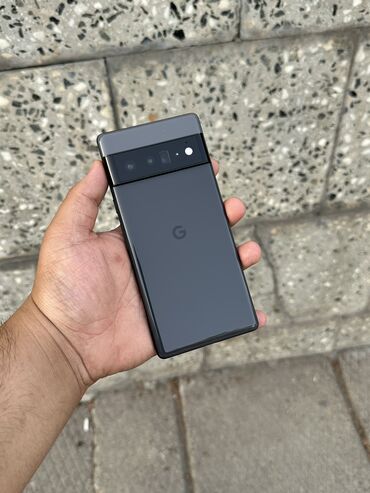 smartfony gugl neksus: Google Pixel 6 Pro, Б/у, 128 ГБ, цвет - Черный, 1 SIM, eSIM