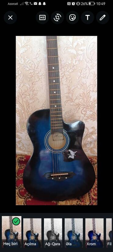 azerbaycan gitara mahnilari: Akustik gitara, Arturia, 6 sim, İşlənmiş, Ünvandan götürmə