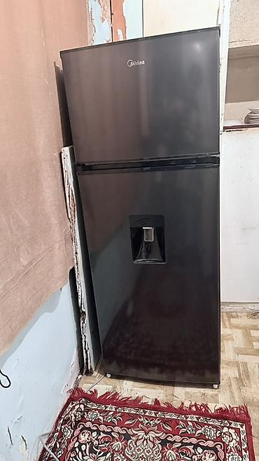 Yeni 2 qapılı Midea Soyuducu Satılır, rəng - Qara, Dispenserli