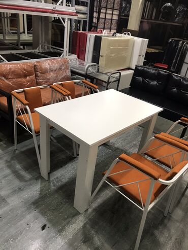 Masa və oturacaq dəstləri: Yeni, Açılmayan, Dördbucaq masa, 4 stul — 9