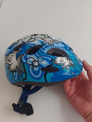 Oprema za bicikliste: Dečja biciklistička kaciga ABUS – motiv ajkule vel 45-50 obim - — 15