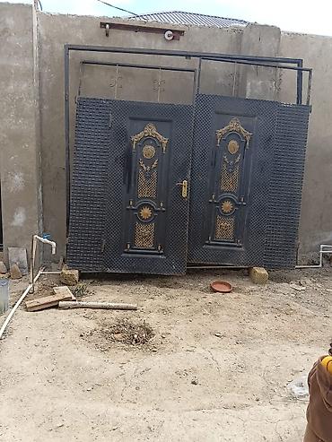 продам ворота бу: Məhsul: Dəmir həyət qapısı komplekti - Material: qalın metal — 3