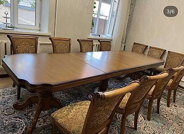 study table: Продается только СТОЛ из натурального дерева, раскрывается/собирается — 4