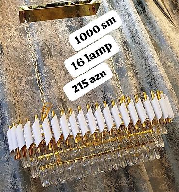 çiraq: Çılçıraq, 10 və daha çox lampa, Xrustal — 6