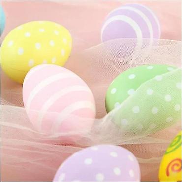 Praznična dekoracija: Tchibo set uskršnjih jaja – 12 komada - Dekorativna plastična jaja za — 4