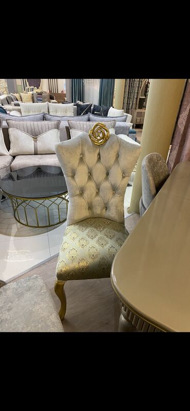 стол и стулья: Qonaq otağı üçün, Yeni, Açılan, Oval masa, 6 stul