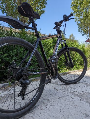 велосипеды горные бу: Продаю горный велосипед Galaxy ML210 +крыла + удлинённый руль! В