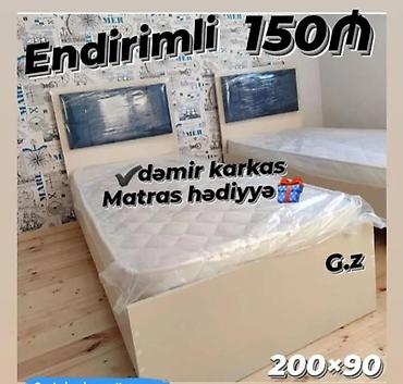 Yataq çarpayısı – 200×90 - Dəmir karkaslı konstruksiya - Başlıq lalafo.az -da Yataq çarpayısı – 200×90 - Dəmir karkaslı konstruksiya - Başlıq