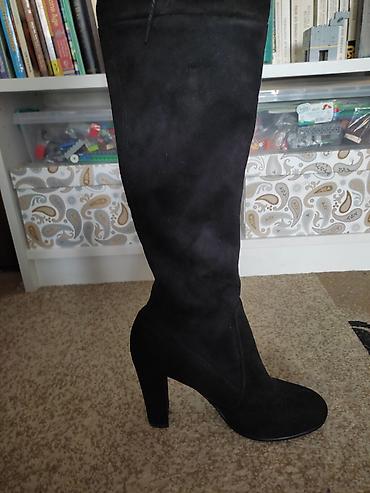 Сапоги: Сапоги, 38, Stuart Weitzman, Новый, цвет - Черный, Самовывоз — 5