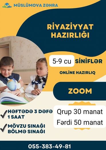gemicilik kursu: Repetitor, Riyaziyyat, Azərbaycan dili, İmtahanlara hazırlıq, Abituriyent hazırlığı