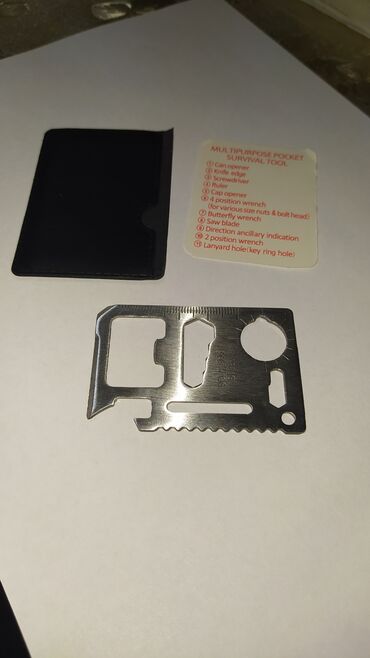Ütüləmə lövhələri: Paslanmayan poladdan hazırlanmış çoxfunksiyalı cib aləti. Konserv