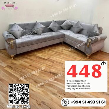 Divanlar: Künc divan, Yeni, Açılan, Bazalı, Parça, Şəhərdaxili pulsuz çatdırılma — 17