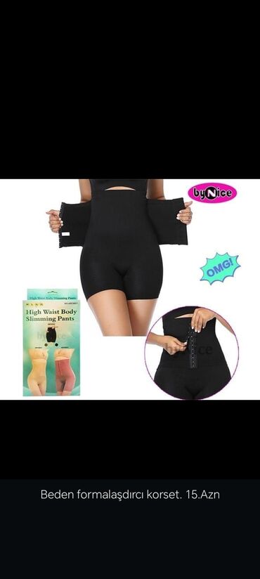 Büstqalterlər: - Bədən formalaşdırıcı şort-korset: yüksək belli, qarın və bel — 1