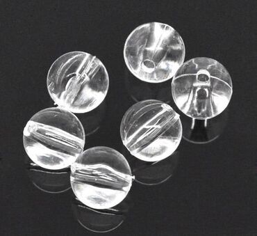 белые шторы: Бусины стеклянные круглые 5 мм, прозрачные, Crystal Art Бусина