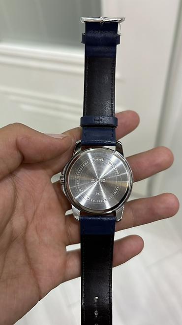 Классические часы: Наручные часы Casio с синим циферблатом и кожаным ремешком - — 6