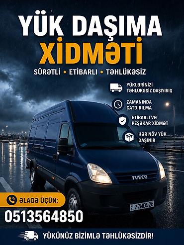 Peşəkarlıqla yüklərin daşınılması
4.60 uzunluğ
1.70 en
2.10 hündürlük