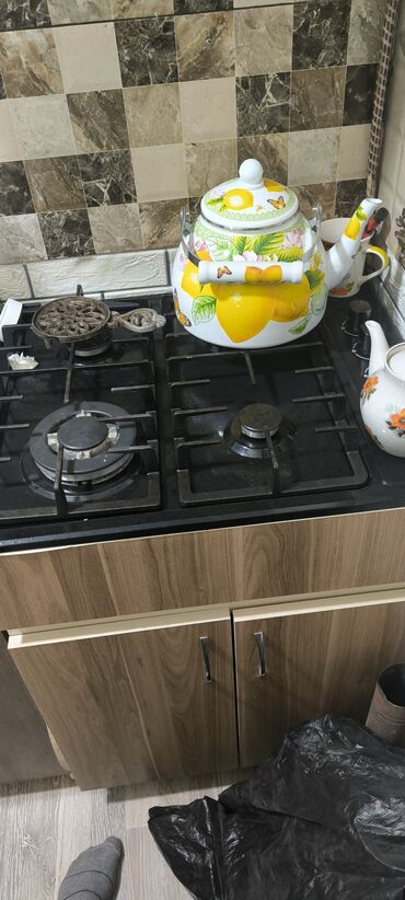 elektron qaz: Плита Hotpoint-Ariston, Газовая, Настольная, 4 конфорки