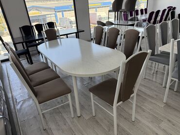 Кухонные столы и стулья: Кухонный стол и стул, цвет - Серый — 23