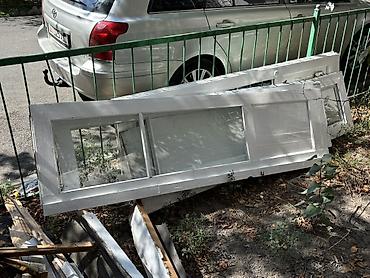 Эшик панелдери: Деревянные створки (рамные панели) с остеклением и глухими секциями — 1