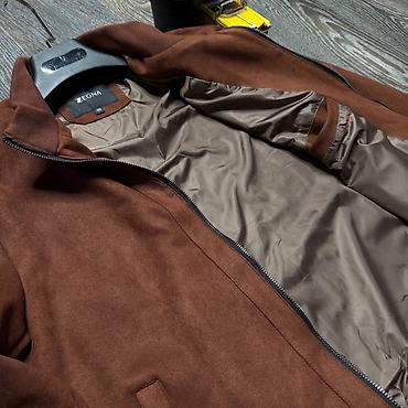 одежд: Мужская куртка-бомбер ZEGNA - Цвет: насыщенный коричневый — 3
