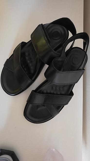 bağlı sandallar: DESA kişi sandaleti Yeni. - Rəng: qara - Material: təbii dəri üst — 2