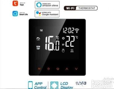 Oprema za grejanje: Model: WiFi termostat 16A (app) za električno grejanje novo u kutiji — 8