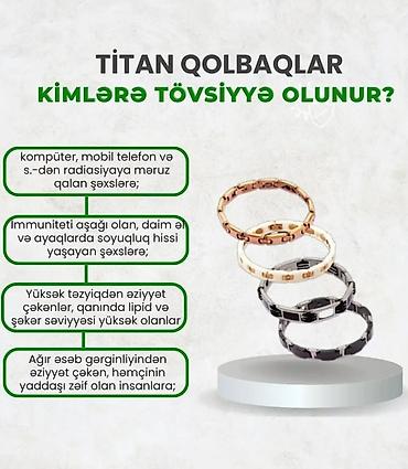Aksesuarlar: Bi̇omaqni̇t ti̇tan qolbaqlar xüsusiyyətlər: - zərif, modul — 3