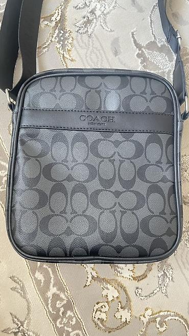 сумка коач: Сумка через плечо COACH (New York), модель с фирменным монограммным — 1