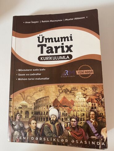 Ümumi Tarix Anar İsayev dərslik. Səliqəli vəziyyətdədir. Metroya