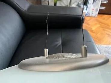 Rasveta: Stropna viseća LED lampa – staklo i brušeni metal - Moderan okrugli — 11