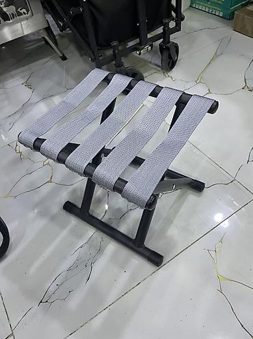 Digər idman və istirahət malları: Tabletka teze mallar Taburet 150 kq davamli Kamp oturacagi Stul — 1