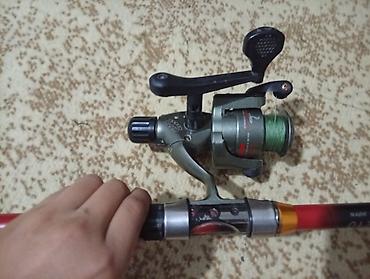 Удочки и спиннинги: Полностью рабочая удочка shimano катушка кобра шнур 0.30 но — 3