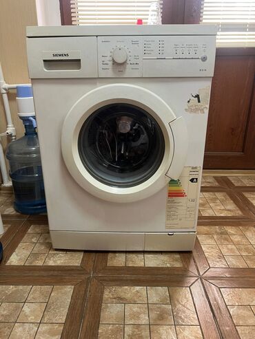 Zərərvericilərə qarşı mübarizə aparatları: Paltaryuyan maşın Siemens, 6 kq, İşlənmiş, Avtomat, Qurutma var, Ünvandan götürmə
