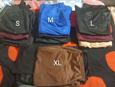 Leggings, Bike shorts: S (EU 36), M (EU 38), L (EU 40), Lycra, color - Brown, Single-colored