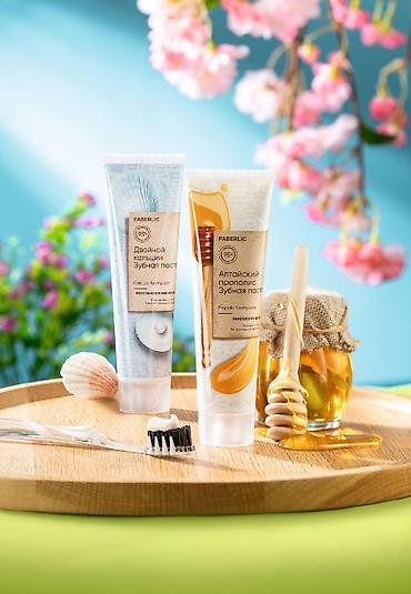 dispensor: Faberlic Propolis Toothpaste – Altay propolisi ilə diş məcunu - — 2