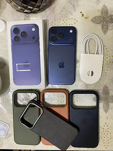 IPhone 17 Pro, Б/у, 256 ГБ, Синий, Кабель, 88 %